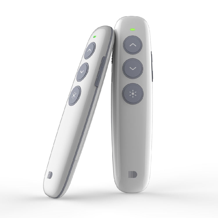 Doosl DSIT007 2.4GHz Rechargeable Powerpoint Presentation Wireless Cliker Remote Control Pen, Control Distance: 10m(White) - free shipping - PMC Jewellery - Order now!