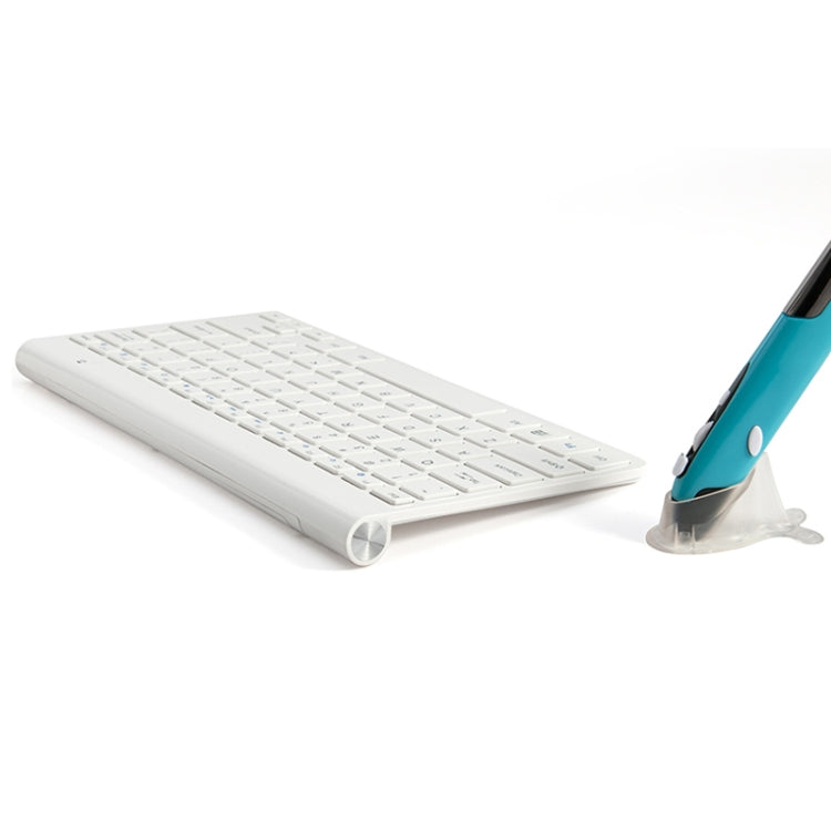 KM-909 2.4GHz Wireless Multimedia Keyboard + Wireless Optical Pen Mouse with USB Receiver Set for Computer PC Laptop, Random Pen Mouse Color Delivery(White) - Wireless Keyboard by PMC Jewellery | Online Shopping South Africa | PMC Jewellery | Buy Now Pay Later Mobicred