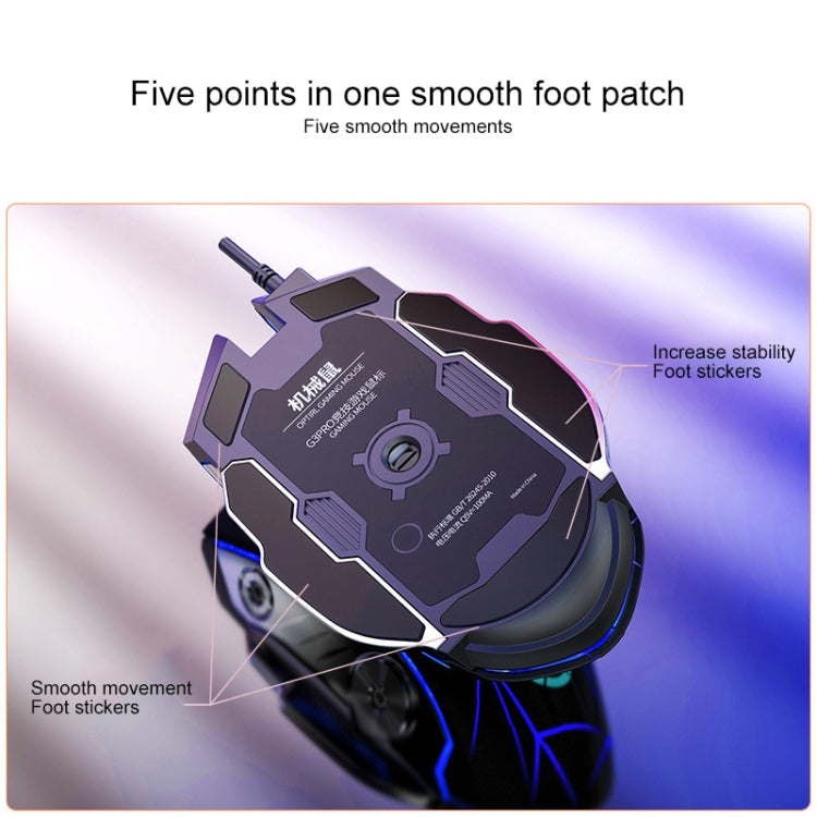 YINDIAO K002 USB Wired Mechanical Feel RGB Backlight Keyboard + Optical Silent Mouse Set(Black)