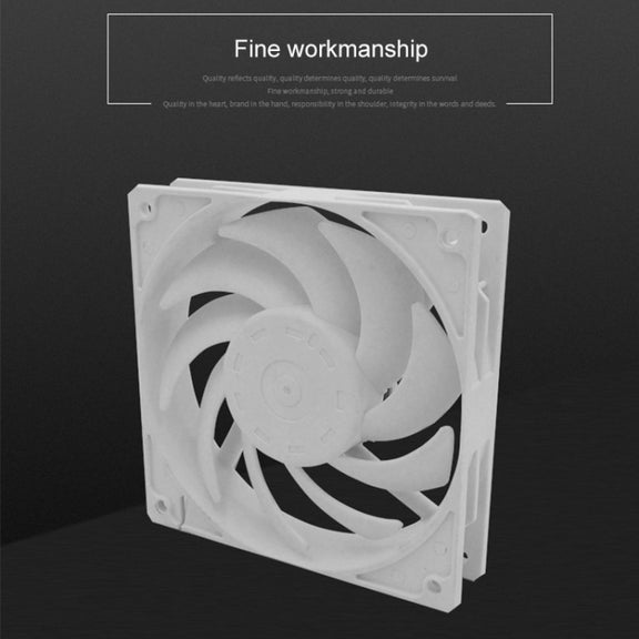 F140 Computer CPU Radiator Cooling Fan (White)