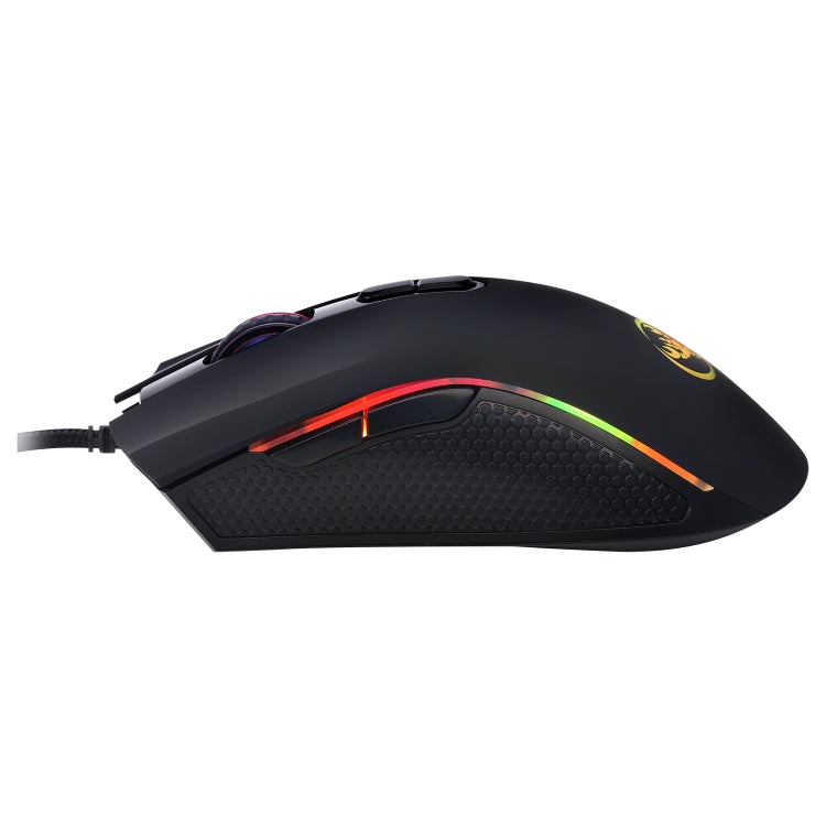 HXSJ A869 Colorful Glowing Wired Game 7-Keys 3200 DPI Adjustable Ergonomics Optical Mouse - Wired Mice by HXSJ | Online Shopping South Africa | PMC Jewellery | Buy Now Pay Later Mobicred