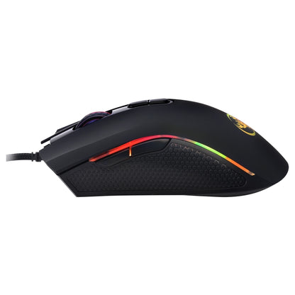 HXSJ A869 Colorful Glowing Wired Game 7-Keys 3200 DPI Adjustable Ergonomics Optical Mouse - Wired Mice by HXSJ | Online Shopping South Africa | PMC Jewellery | Buy Now Pay Later Mobicred
