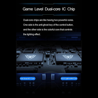 AULA F2088 108 Keys Mixed Light Plating Punk Mechanical Blue Switch Wired USB Gaming Keyboard with Metal Button(Silver) - free shipping - PMC Jewellery - Order now!