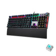 AULA F2088 108 Keys Mixed Light Mechanical Blue Switch Wired USB Gaming Keyboard with Metal Button(Black) - Wired Keyboard by AULA | Online Shopping South Africa | PMC TechLife | Buy Now Pay Later Mobicred