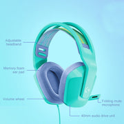 Logitech G335 Foldable Wired Gaming Headset with Microphone (Black)