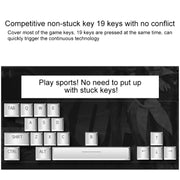 YINDIAO V2 Mechanical Feel Gaming Keyboard Mouse Set (White Rainbow Light)