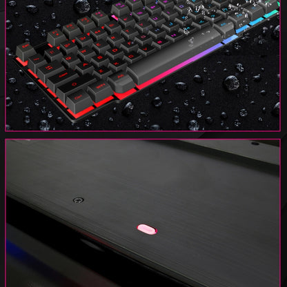 iMICE AK-600 Wired USB Floating Keycap Characters Glow Backlit Gaming Keyboard(Black) - free shipping - PMC Jewellery - Order now!