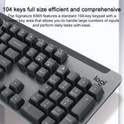 Logitech K865 104 Keys Wireless Bluetooth Mechanical Keyboard, Red Shaft (Blue)