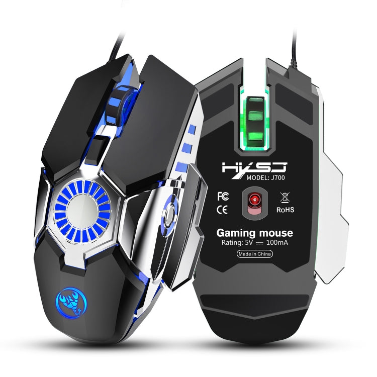 HXSJ J700 Colorful Lighting Programmable E-sports Gaming Wired Mouse - free shipping - PMC TechLife - Order now!