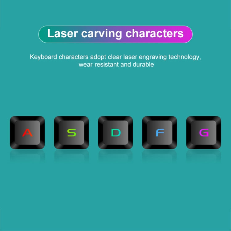 SHIPADOO D620 104-key Wired RGB Color Cracked Backlight Gaming Keyboard Mouse Kit for Laptop, PC - Wired Keyboard by SHIPADOO | Online Shopping South Africa | PMC Jewellery | Buy Now Pay Later Mobicred