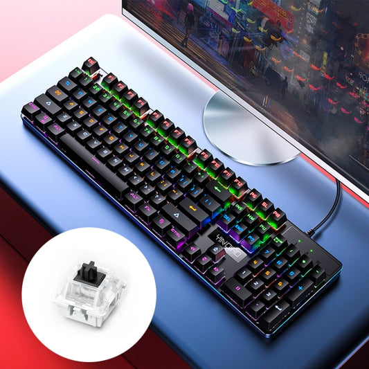 YINDIAO ZK-3 USB Mechanical Gaming Wired Keyboard, Black Shaft (Black) - free shipping - PMC Jewellery - Order now!