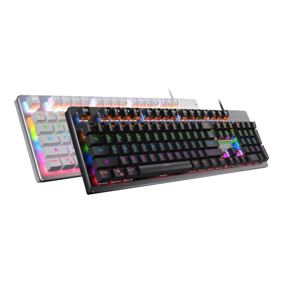 YINDIAO ZK-3 USB Mechanical Gaming Wired Keyboard, Black Shaft (Black)
