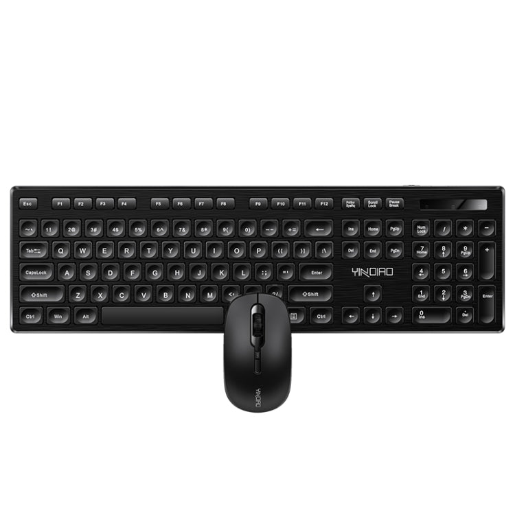 YINDIAO V3 Max Business Office Silent Wireless Keyboard Mouse Set (Black) - free shipping - PMC Jewellery - Order now!