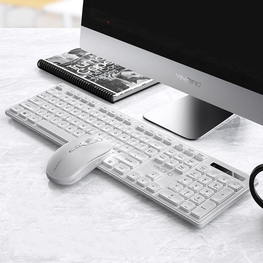 YINDIAO V3 Max Business Office Silent Wireless Keyboard Mouse Set (White) - free shipping - PMC Jewellery - Order now!