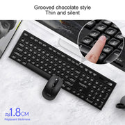 YINDIAO V3 Max Business Office Silent Wireless Keyboard Mouse Set (White)