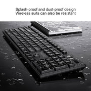 YINDIAO V3 Max Business Office Silent Wireless Keyboard Mouse Set (White)