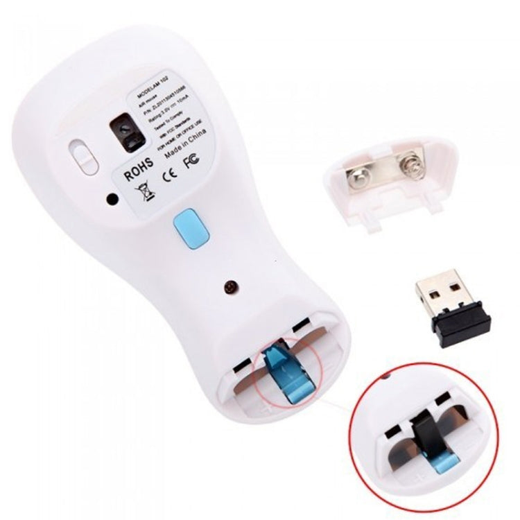PR-01 6D Gyroscope Fly Air Mouse 2.4G USB Receiver 1600 DPI Wireless Optical Mouse for Computer PC Android Smart TV Box (Purple + White) - free shipping - PMC Jewellery - Order now!