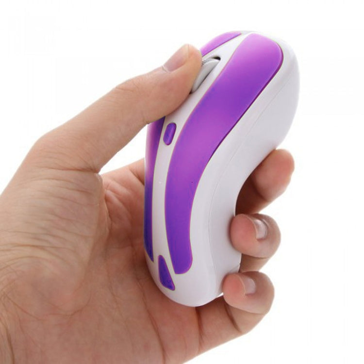 PR-01 6D Gyroscope Fly Air Mouse 2.4G USB Receiver 1600 DPI Wireless Optical Mouse for Computer PC Android Smart TV Box (Purple + White) - free shipping - PMC Jewellery - Order now!