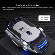 YINDIAO 3200DPI 4-modes Adjustable 7-keys RGB Light Wired Gaming Mechanical Mouse, Style: Silent Version(Black)