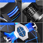 YINDIAO 3200DPI 4-modes Adjustable 7-keys RGB Light Wired Gaming Mechanical Mouse, Style: Silent Version(Black)