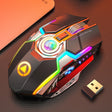 YINDIAO A5 2.4GHz 1600DPI 3-modes Adjustable Rechargeable RGB Light Wireless Silent Gaming Mouse (Black) - free shipping - PMC TechLife - Order now!