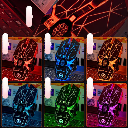YINDIAO A7 2.4GHz 1600DPI 3-modes Adjustable 7-keys Rechargeable RGB Light Wireless Silent Gaming Mouse (White) - free shipping - PMC Jewellery - Order now!