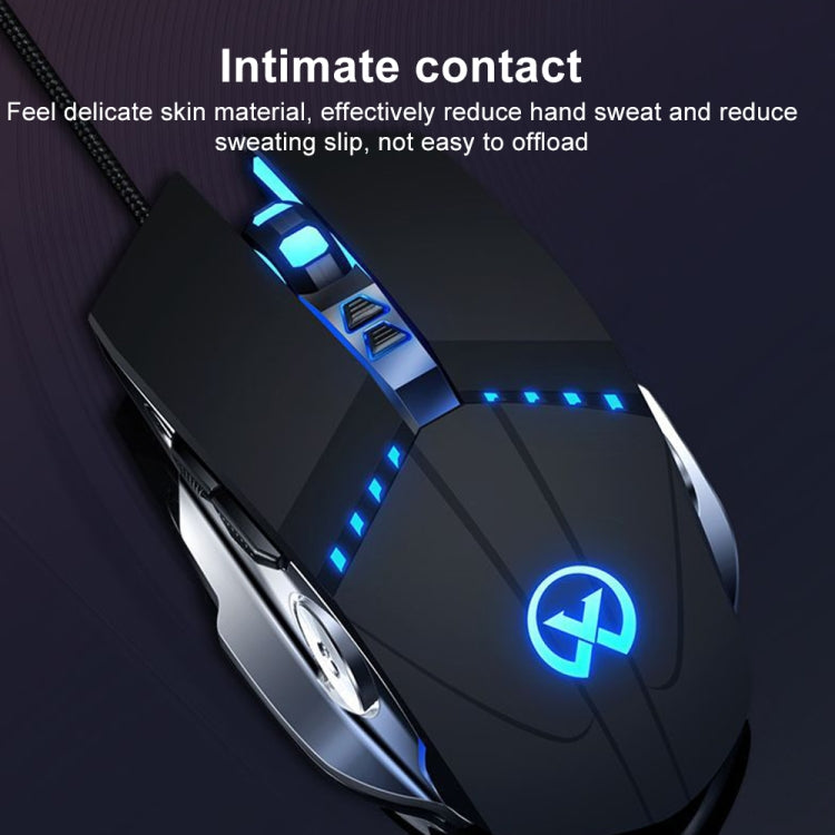 GM20 3200DPI 4-modes Adjustable 7-keys RGB Light Wired Gaming Mouse (Starlight Black) - Wired Mice by PMC TechLife | Online Shopping South Africa | PMC TechLife | Buy Now Pay Later Mobicred