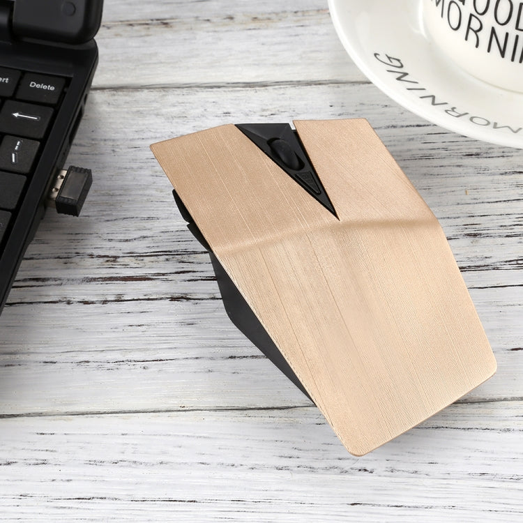 2.4GHz USB Receiver Adjustable 1200 DPI Wireless Optical Mouse for Computer PC Laptop (Gold) - free shipping - PMC Jewellery - Order now!