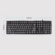 ZGB S500 Square Key USB Wired Computer Keyboard(White)