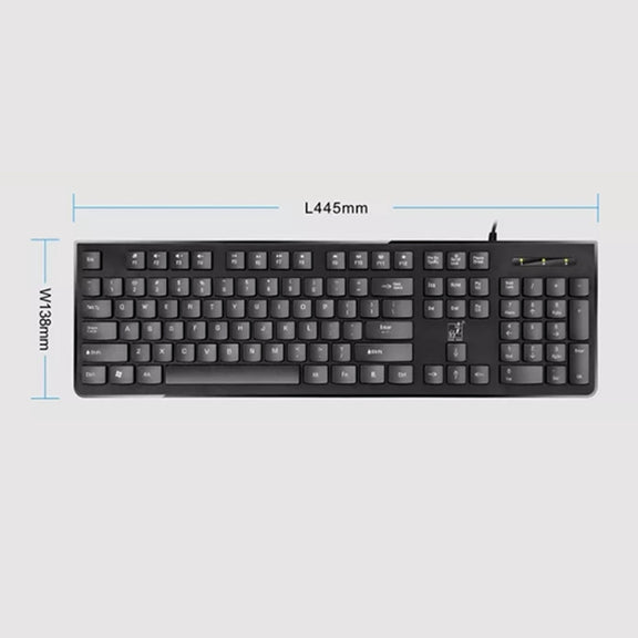 ZGB S500 Square Key USB Wired Computer Keyboard(White)