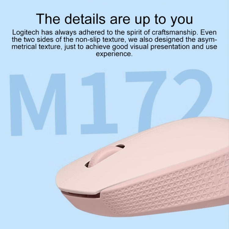 Logitech M172 1000DPI 2.4GHz Wireless Mouse (Pink) - free shipping - PMC Jewellery - Order now!