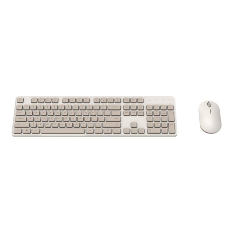 Original Xiaomi 2.4GHz Wireless Keyboard + Mouse Set 2 for Notebook Desktop Laptop(Milk Tea White) - free shipping - PMC Jewellery - Order now!