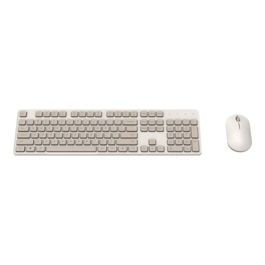 Original Xiaomi 2.4GHz Wireless Keyboard + Mouse Set 2 for Notebook Desktop Laptop(Milk Tea White) - free shipping - PMC Jewellery - Order now!