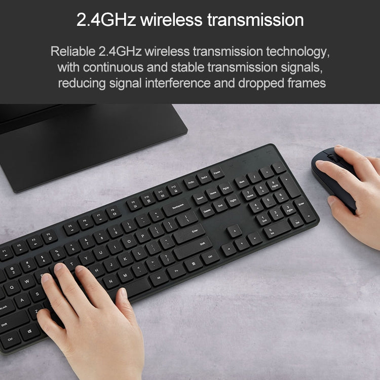 Original Xiaomi 2.4GHz Wireless Keyboard + Mouse Set 2 for Notebook Desktop Laptop(Black) - free shipping - PMC Jewellery - Order now!