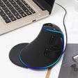 DELUX M618 Plus Wired Blue Version Optical Mouse Ergonomic Vertical Mouse 1600DPI - free shipping - PMC TechLife - Order now!