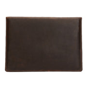 Universal Genuine Leather Business Laptop Tablet Bag, For 12 inch and Below Macbook, Samsung, Lenovo, Sony, DELL Alienware, CHUWI, ASUS, HP(Coffee)