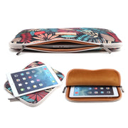 Lisen 12 inch Sleeve Case Colorful Leaves Zipper Briefcase Carrying Bag for iPad, Macbook, Samsung, Lenovo, Sony, DELL Alienware, CHUWI, ASUS, HP, 12 inch and Below Laptops / Tablets(Black)