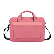DJ06 Oxford Cloth Water-resistant Wear-resistant Portable Expandable Laptop Bag for 15.6 inch Laptops, with Detachable Shoulder Strap(Pink)