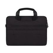 DJ08 Oxford Cloth Water-resistant Wear-resistant Laptop Bag for 15.4 inch Laptops, with Concealed Handle & Luggage Tie Rod & Adjustable Shoulder Strap(Black)