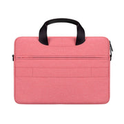 DJ08 Oxford Cloth Water-resistant Wear-resistant Laptop Bag for 15.4 inch Laptops, with Concealed Handle & Luggage Tie Rod & Adjustable Shoulder Strap (Pink)