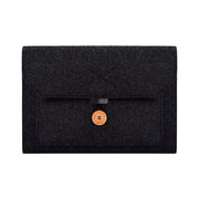 ND06 Multi-purpose Felt Button Laptop Inner Bag for 13.3 inch Laptop(Black)