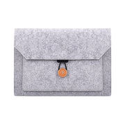 ND06 Multi-purpose Felt Button Laptop Inner Bag for 13.3 inch Laptop(Grey)