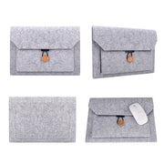 ND06 Multi-purpose Felt Button Laptop Inner Bag for 13.3 inch Laptop(Grey)