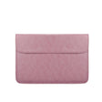 PU01S PU Leather Horizontal Invisible Magnetic Buckle Laptop Inner Bag for 14.1 inch laptops (Pink) - 14.1 inch by PMC TechLife | Online Shopping South Africa | PMC TechLife | Buy Now Pay Later Mobicred