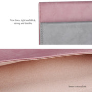 PU01S PU Leather Horizontal Invisible Magnetic Buckle Laptop Inner Bag for 14.1 inch laptops (Pink)