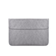 PU01S PU Leather Horizontal Invisible Magnetic Buckle Laptop Inner Bag for 14.1 inch laptops (Grey) - 14.1 inch by PMC TechLife | Online Shopping South Africa | PMC TechLife | Buy Now Pay Later Mobicred