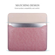 PU01S PU Leather Horizontal Invisible Magnetic Buckle Laptop Inner Bag for 15.4 inch laptops (Pink)