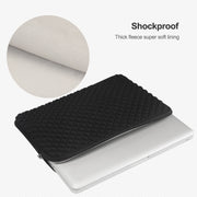 Diamond Texture Laptop Liner Bag, Size: 12-13 inch(Black)