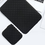 Diamond Texture Laptop Power Bag, Size: 16 x 13 x 1.5cm (Mint Green)