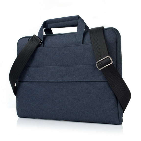 Portable One Shoulder Handheld Zipper Laptop Bag, For 11.6 inch and Below Macbook, Samsung, Lenovo, Sony, DELL Alienware, CHUWI, ASUS, HP (Dark Blue)